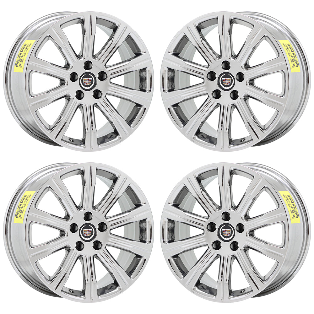18x8" Cadillac ATS Sedan Bright Chrome wheels rims Factory OEM set 4705